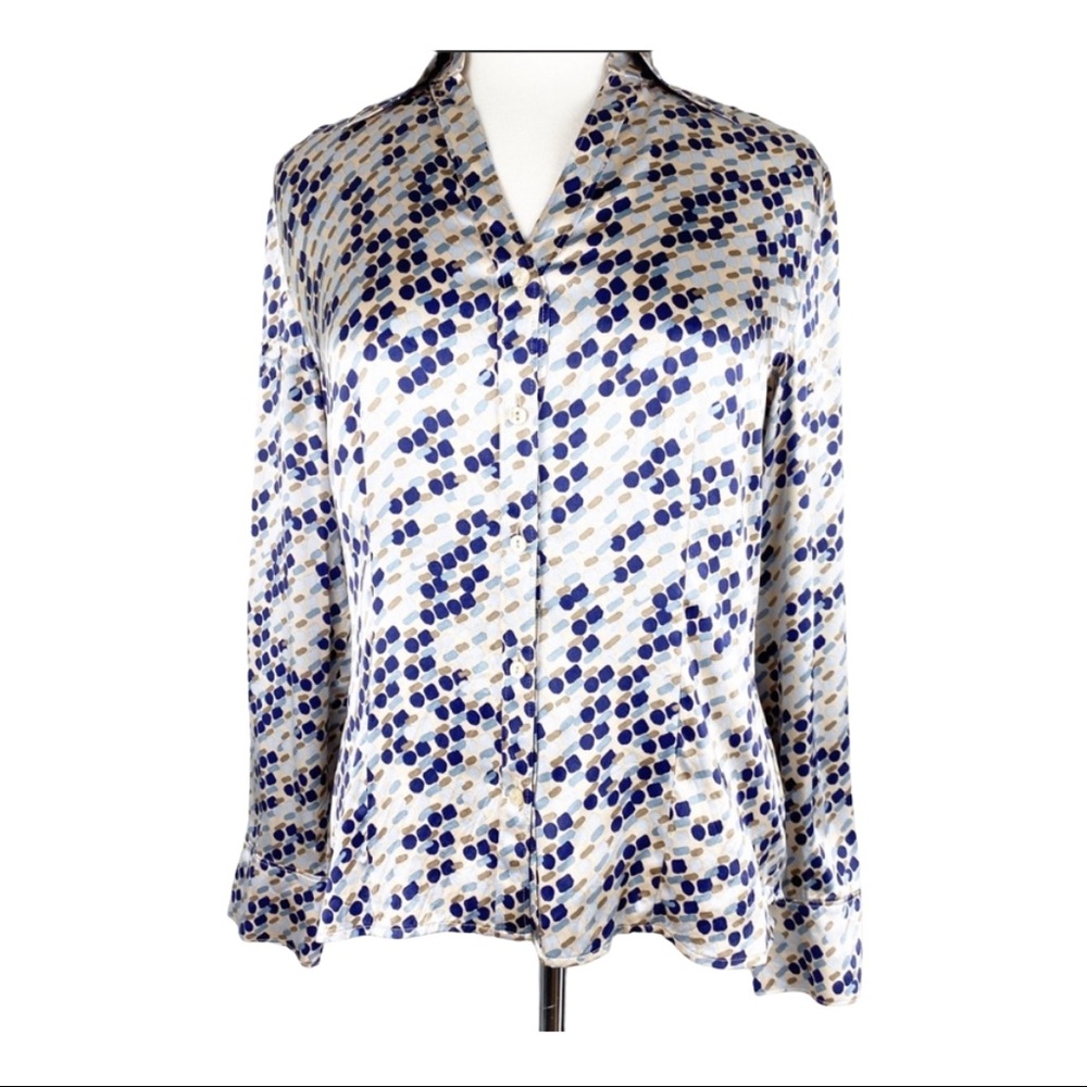 Classiques Entier Button Front Blouse 100% silk
